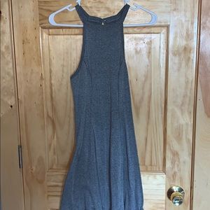 Hollister gray flowy day dress
